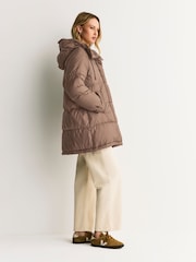 Weekend MaxMara Brown ANFORA Quilted Coat - Image 3 of 11