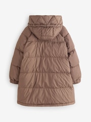 Weekend MaxMara Brown ANFORA Quilted Coat - Image 8 of 11