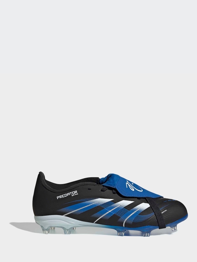 adidas Blue/Black Kids Predator League JB Fold-Over Tongue Firm/Multi-Ground Boots - Image 1 of 7