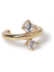 Aela Gold Tone Cubic Zirconia Ear Cuff - Image 1 of 3