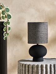 Black Mini Hera Bedside Table Lamp - Image 2 of 5