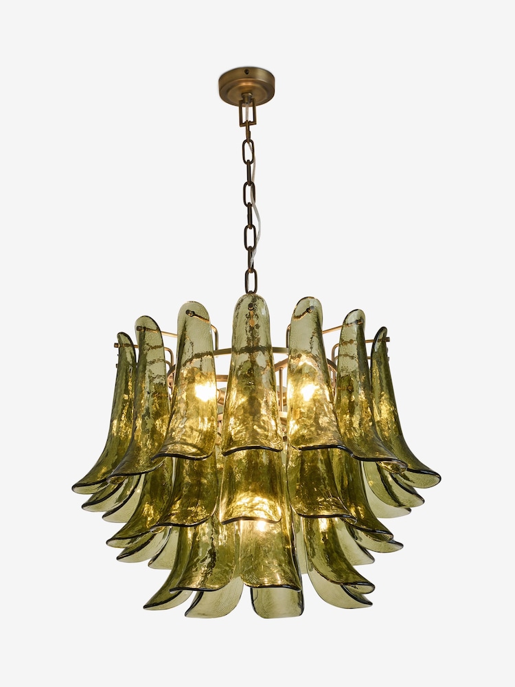 Green Messina Chandelier Ceiling Light - Image 3 of 3 Green Messina Chandelier Ceiling Light - Image 3 of 3