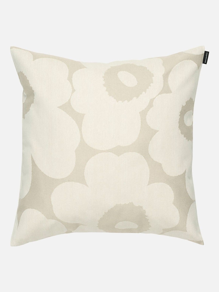 Marimekko Cream Unikko Jaqcuard Cushion  Cover - Image 1 of 1