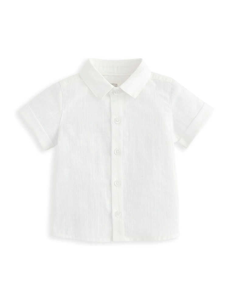 Mamas & Papas Neutral Suit with 100% Cotton Shirt, Waistcoat & Trouser Set - Image 9 of 12