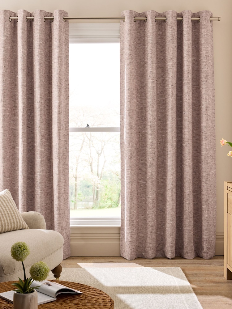 Textured Chenille Eyelet Curtains - Obraz 2 z 5