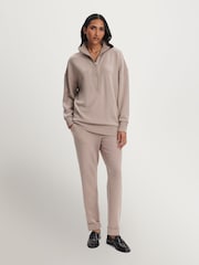 Varley Taupe Marl Masie Longline Sweatshirt - Image 3 of 7