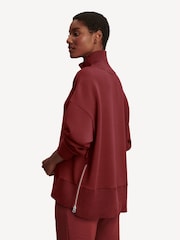 Varley Red Barker High Neck Sweat Top - Image 2 of 7