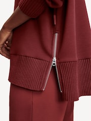 Varley Red Barker High Neck Sweat Top - Image 5 of 7
