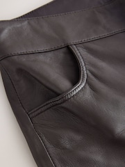 Chocolate marrom - N. Premium Real Leather Trousers - Imagem 2 de 3