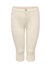ONLY Curve Natural Denim Capri Jeans - Image 1 of 2