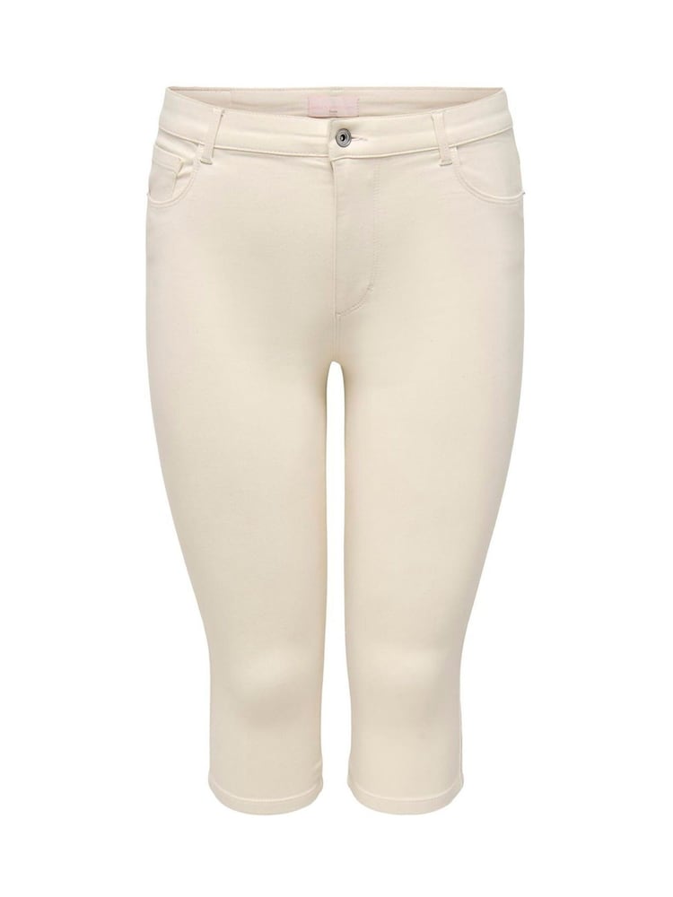 ONLY Curve Natural Denim Capri Jeans - Image 1 of 2