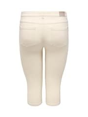 ONLY Curve Natural Denim Capri Jeans - Image 2 of 2