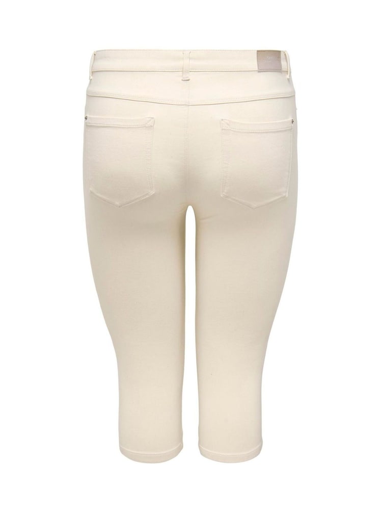 ONLY Curve Natural Denim Capri Jeans - Image 2 of 2