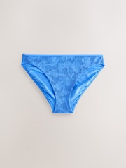 Blue Lace High Leg Bikini Bottoms - Image 5 of 7