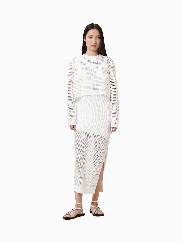 AllSaints White Miro Dress - Image 7 of 11