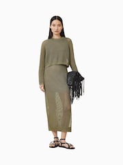 AllSaints Green Miro Dress - Image 1 of 10