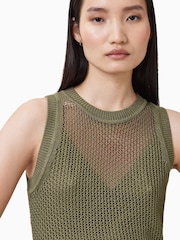 AllSaints Green Miro Dress - Image 2 of 10