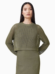 AllSaints Green Miro Dress - Image 3 of 10