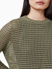 AllSaints Green Miro Dress - Image 5 of 10