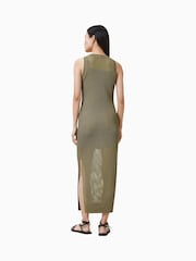 AllSaints Green Miro Dress - Image 8 of 10