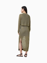 AllSaints Green Miro Dress - Image 9 of 10