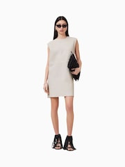 AllSaints Natural Nessa Lea Dress - Image 1 of 9