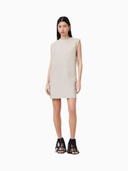 AllSaints Natural Nessa Lea Dress - Image 5 of 9