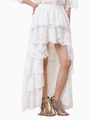 AllSaints White Cavarly Emb Skirt - Image 2 of 7