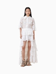 AllSaints White Cavarly Emb Skirt - Image 3 of 7