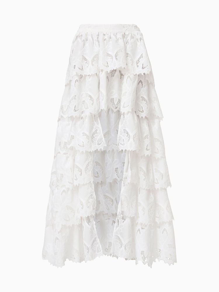 AllSaints White Cavarly Emb Skirt - Image 7 of 7