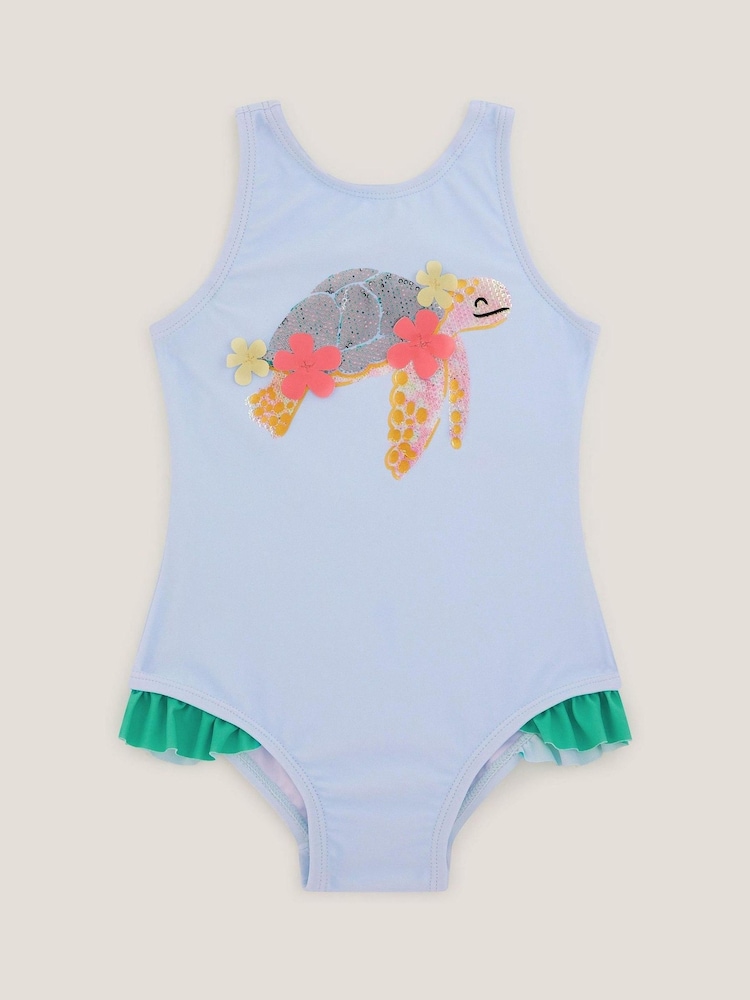Monsoon Baby Turtle Applique Swimsuit - Image 1 of 3