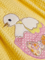 Monsoon Yellow Baby Duck Pinafore 100% Cotton Dress - Image 4 of 4