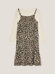 Monsoon Black Animal Print Dress & Top Set - Image 1 of 3