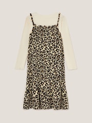 Monsoon Black Animal Print Dress & Top Set - Image 2 of 3