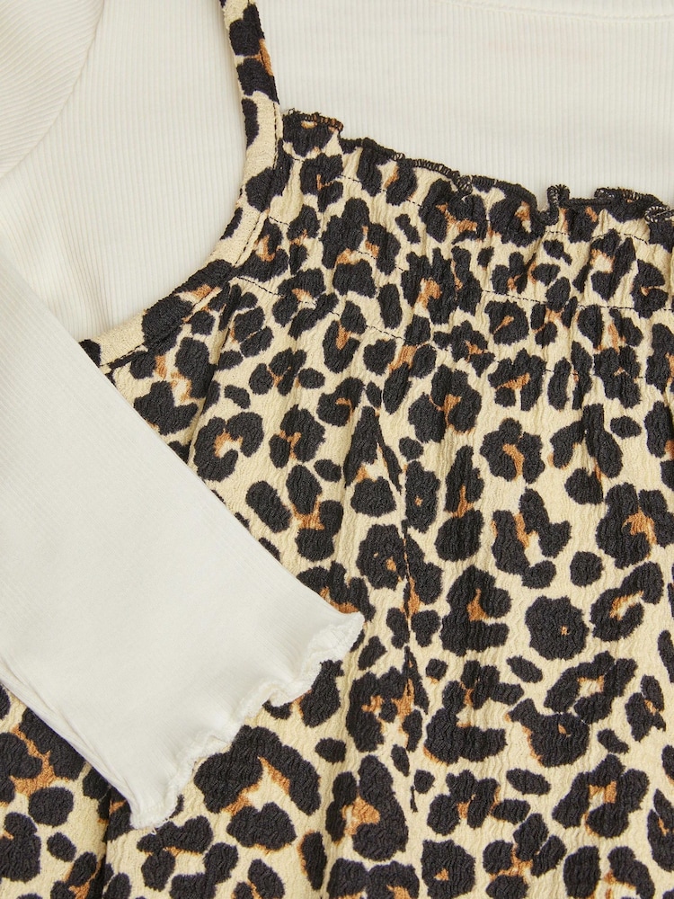 Monsoon Black Animal Print Dress & Top Set - Image 3 of 3