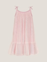 Monsoon Pink Rosalee Sequin Tulle Swing Dress - Image 3 of 4