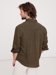 Banana Republic Brown Standard-Fit Linen Shirt - Image 2 of 5
