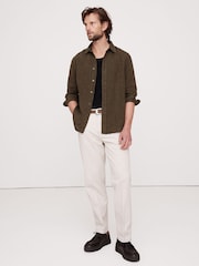 Banana Republic Brown Standard-Fit Linen Shirt - Image 3 of 5