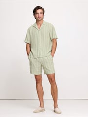 Banana Republic рубашка в полоску из льна и вискозы - Изображение 2 из 3