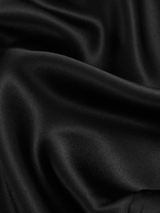 Reiss Black Ameira Silk-Satin Concealed-Placket Shirt - Image 6 of 6