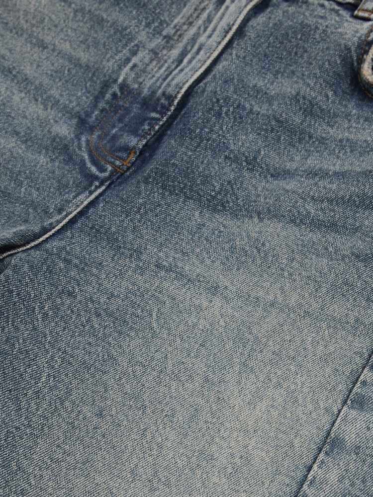 Mittelblau - Reiss Molly Barrel-Leg Seam Jeans - Bild 7 von 7