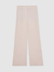 Reiss Pink Darcie Petite Wide-Leg Suit Trousers - Image 2 of 8