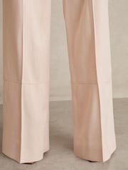 Reiss Pink Darcie Petite Wide-Leg Suit Trousers - Image 4 of 8