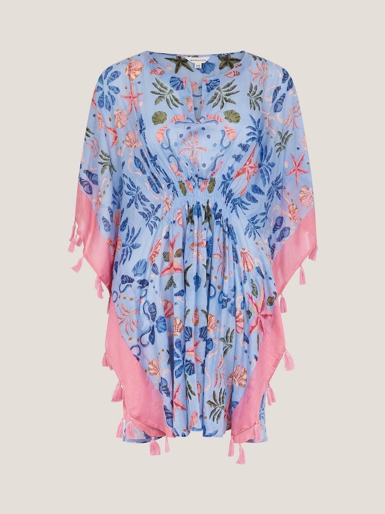 Monsoon Coco Shell Print Mini Kaftan - Imagen 5 de 5 Monsoon Coco Shell Print Mini Kaftan - Imagen 5 de 5