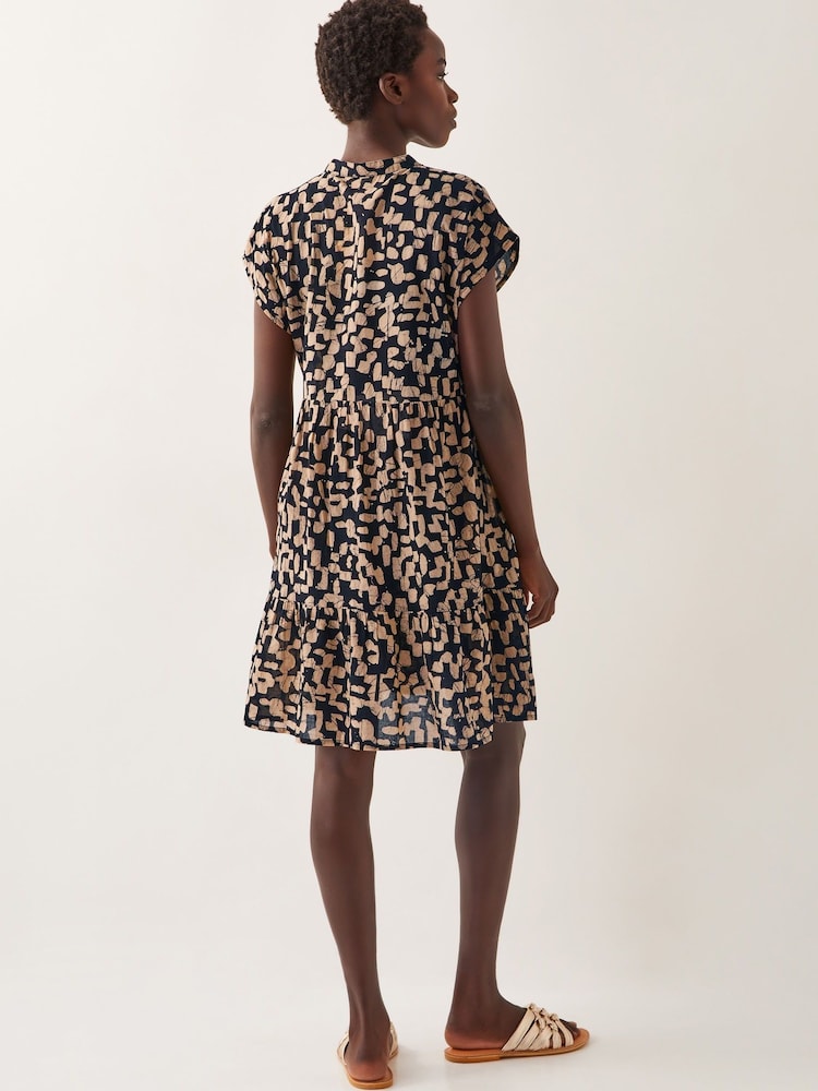 Monsoon Black Ania Embroidered Batik Mini Dress - Image 4 of 4