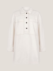 Monsoon Natural Nara Denim Tunic Shirt 100% Cotton Dress - Image 6 of 6