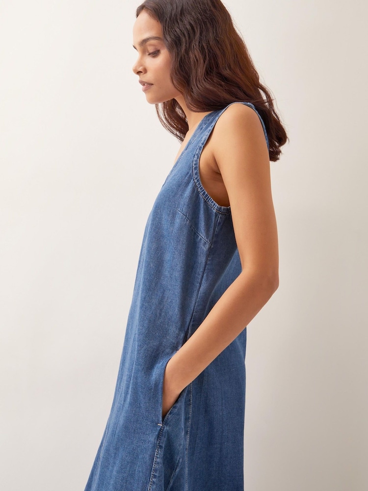 Monsoon Blue Tara A-Line Denim Dress - Image 2 of 4