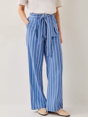 Monsoon Blue Susan Stripe Trousers - Image 4 of 6