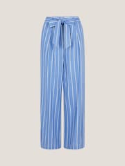 Monsoon Blue Susan Stripe Trousers - Image 6 of 6