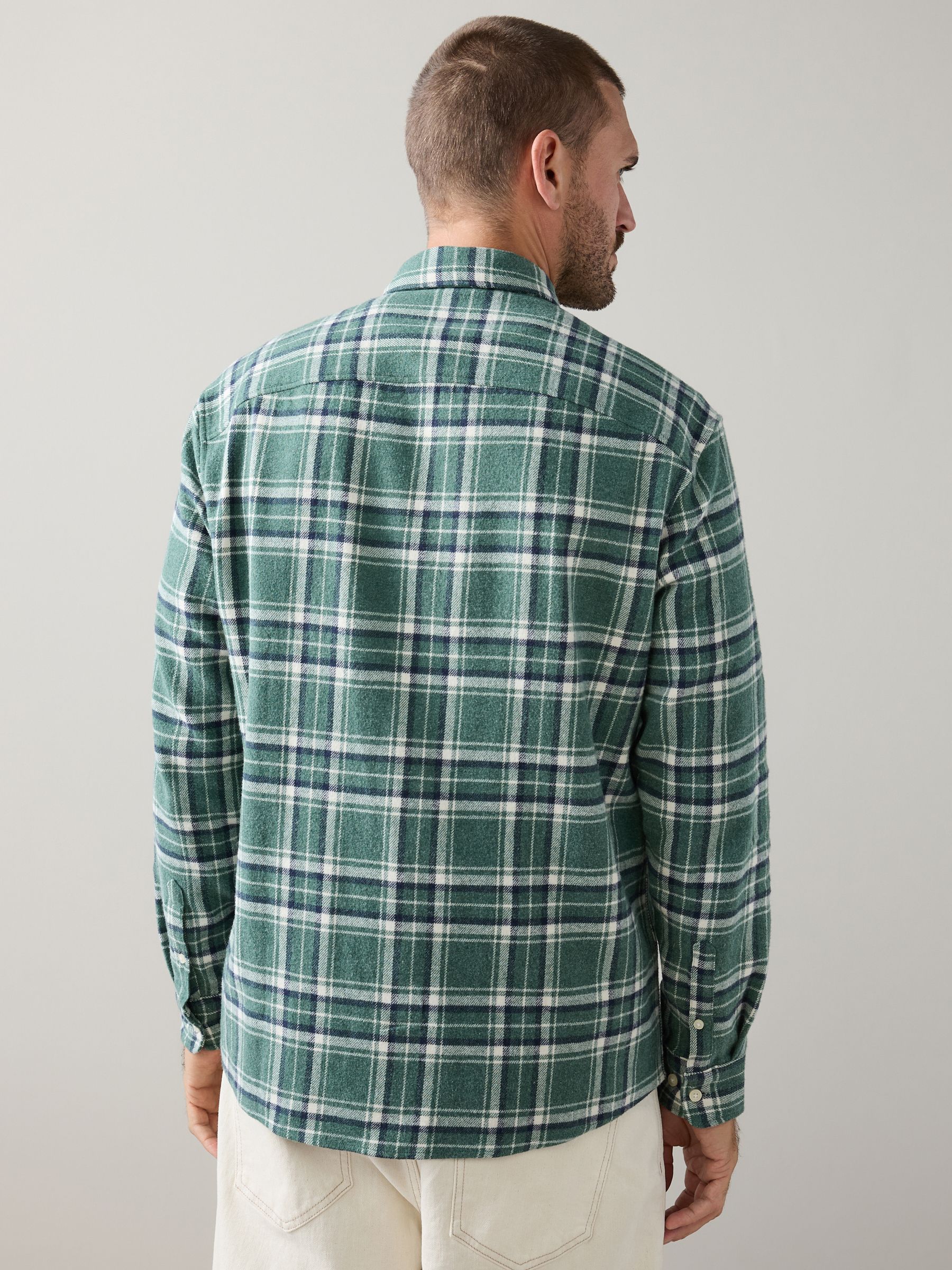 Buy Green/White Signature Long Sleeve Check Shirt from Next USA